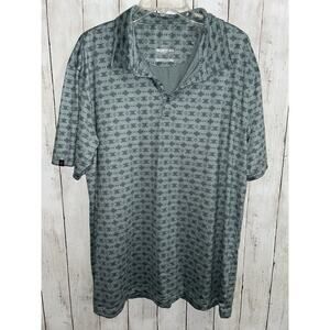 Swannies Blue Southwestern Style Print Blue Polo XL Mens